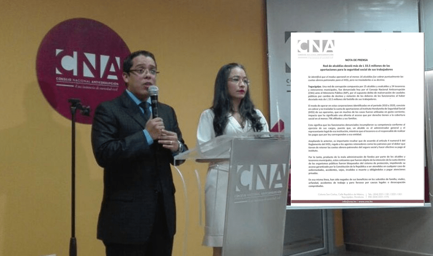 CNA denuncia nueva red de corrupción de alcaldes y ex alcaldes por el desvió de L.33.5 millones