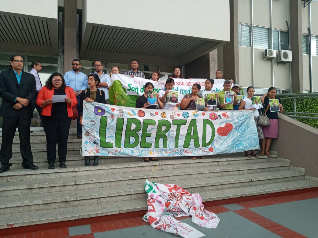Pobladores de Guapinol exigen liberación de ocho ambientalistas