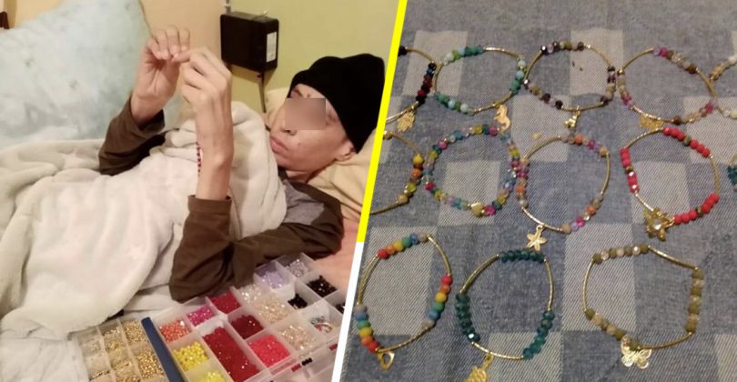 Niño vende pulseras para pagar su tratamiento contra el cáncer