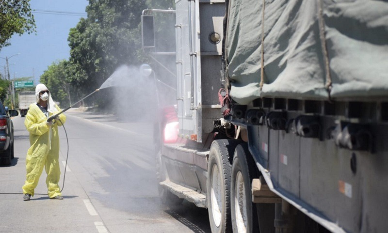 Coronavirus: Municipalidad de SPS realiza acciones de fumigación en sus calles principales