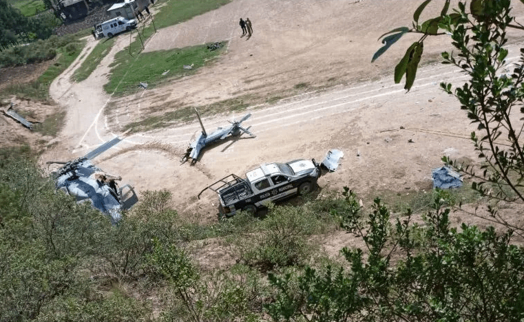 México:  Un muerto y 10 heridos al caer helicóptero militar en Veracruz