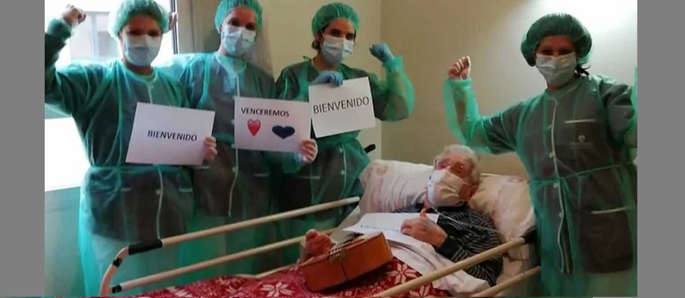 Abuelito de 98 años le gana la batalla al coronavirus y se recupera