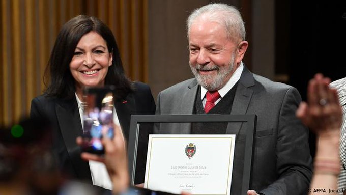 Lula da Silva, nombrado ciudadano de honor de París
