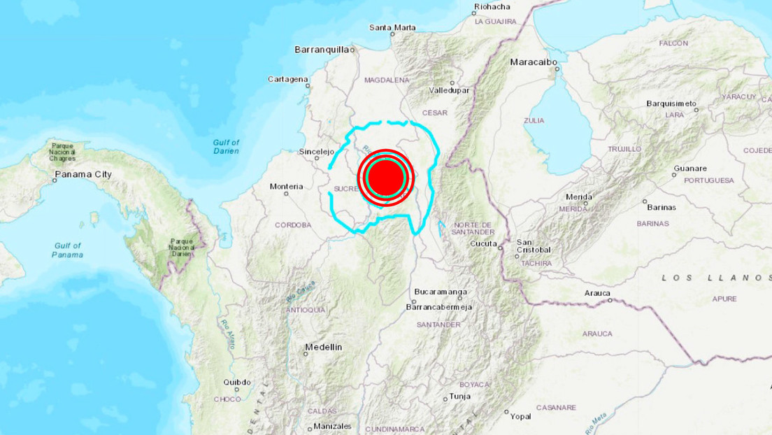 Un sismo de magnitud 5,4 sacude Colombia Un sismo de magnitud 5,4 sacude Colombia