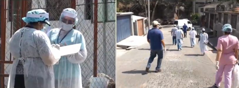 Crean cerco epidemiológico en la col. La Rosa y Flor del Campo de Comayagüela para evitar brote de coronavirus