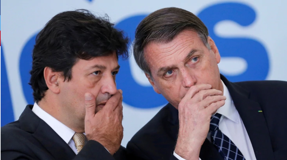 Bolsonaro destituye al ministro de Salud de Brasil por discrepancias sobre el manejo de la crisis del coronavirus Bolsonaro destituye al ministro de Salud de Brasil por discrepancias sobre el manejo de la crisis del coronavirus