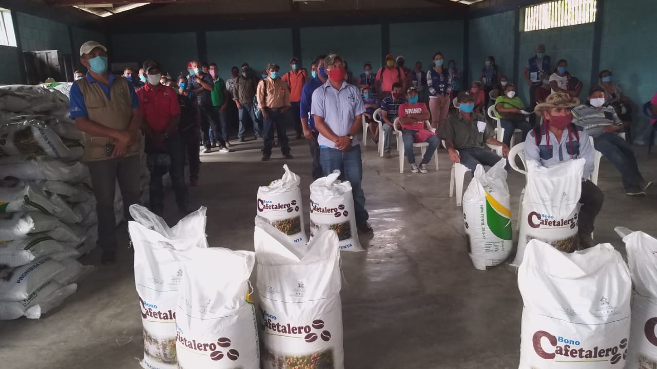 Entregan Bono Cafetalero en Trojes, El Paraíso Entregan Bono Cafetalero en Trojes, El Paraíso