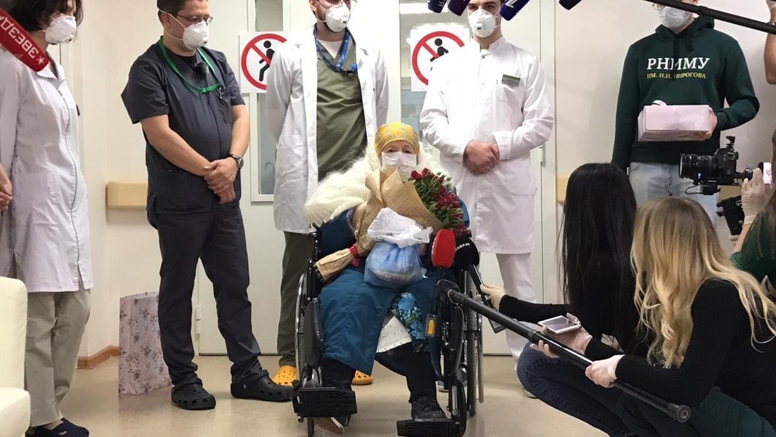 La primera paciente de 100 años con coronavirus se recupera en Rusia La primera paciente de 100 años con coronavirus se recupera en Rusia