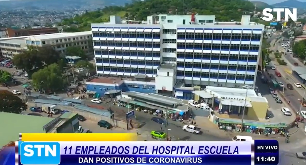 Hospital Escuela: Uno 11 empleados dan positivo de Coronavirus Hospital Escuela: Uno 11 empleados dan positivo de Coronavirus