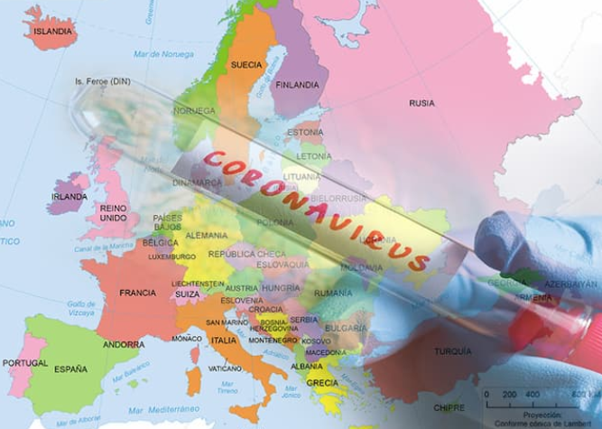 Tendencia a la baja del número de fallecidos por coronavirus en Europa