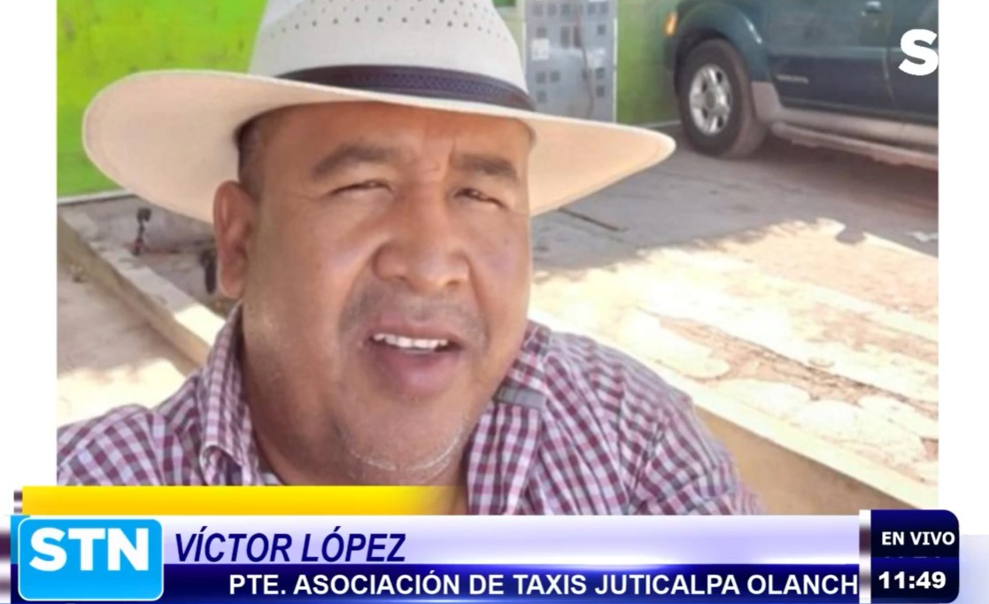 Taxistas en Juticalpa piden bono solidario de L. 14 mil y les dejen trabajar 40 unidades