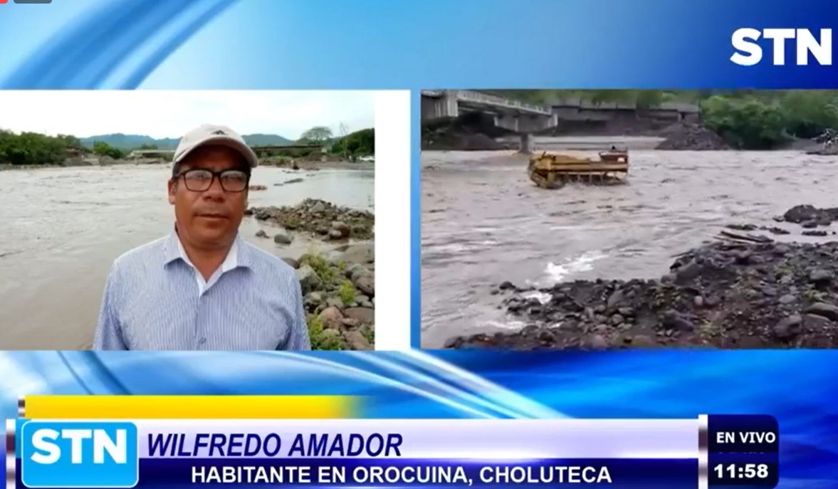 Crecida de Río Choluteca tiene varado a pobladores y productores sureños