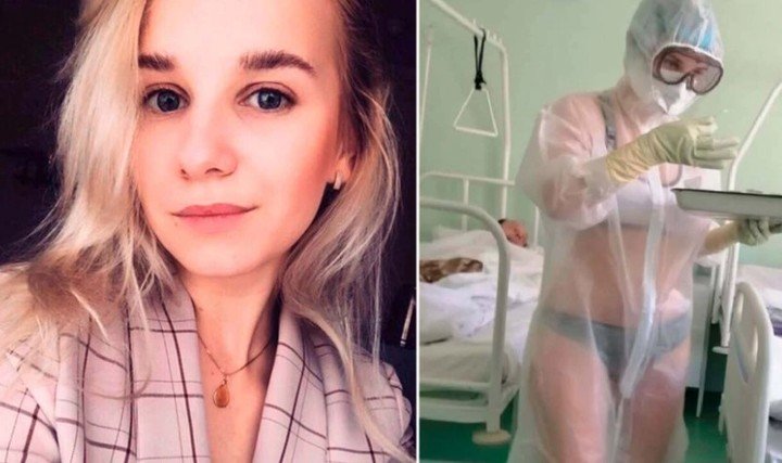 Suspenden a la enfermera rusa que atendió en ropa interior a pacientes con  coronavirus - STN HONDURAS