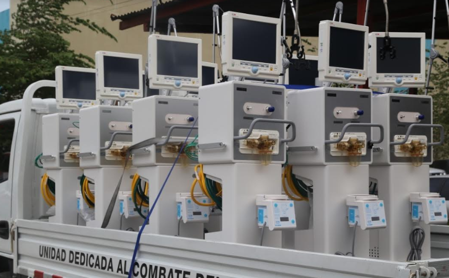 Llegan 20 ventiladores mecánicos comprados por Invest-H para aumentar capacidad del Hospital Leonardo Martínez