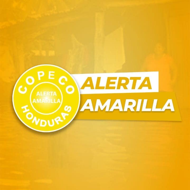 Copeco mantiene vigente hasta el miércoles  a las 3:00 pm la Alerta Amarilla