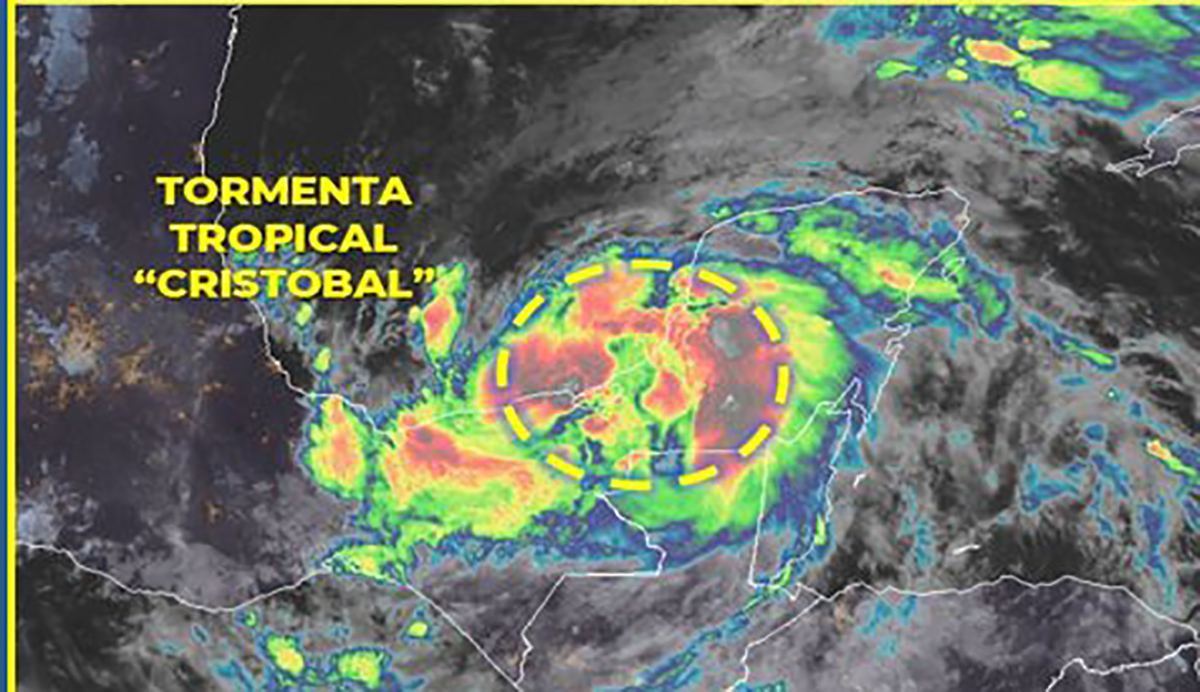 La tormenta tropical Cristobal toca tierra en el estado mexicano de Campeche La tormenta tropical Cristobal toca tierra en el estado mexicano de Campeche