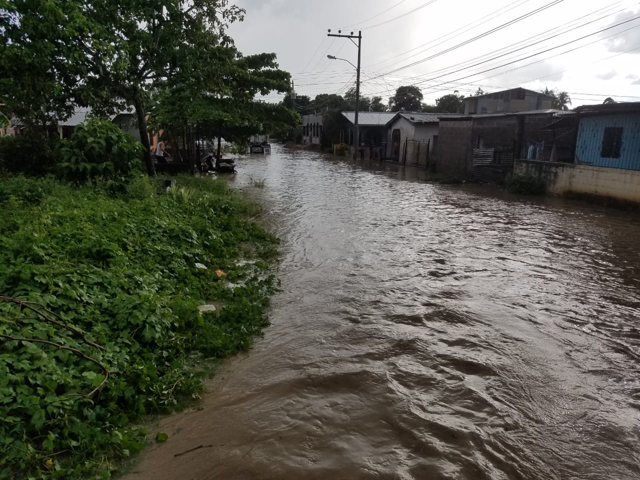 El Progreso Yoro Se reportan inundaciones pluviales en varios puntos