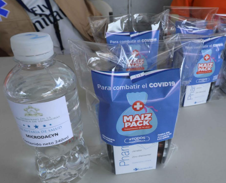 Gobierno envía los primeros 22.000 tratamientos Maíz y Catracho para atender a pacientes de covid-19 Gobierno envía los primeros 22.000 tratamientos Maíz y Catracho para atender a pacientes de covid-19