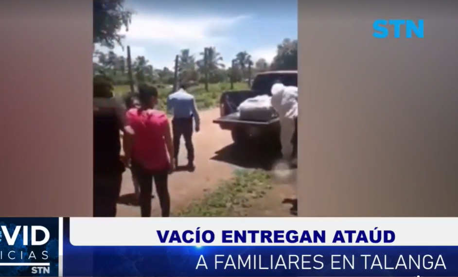 ¡Insólito! Entregan ataúd sin cuerpo y con medidas de bioseguridad por Covid-19 en Talanga