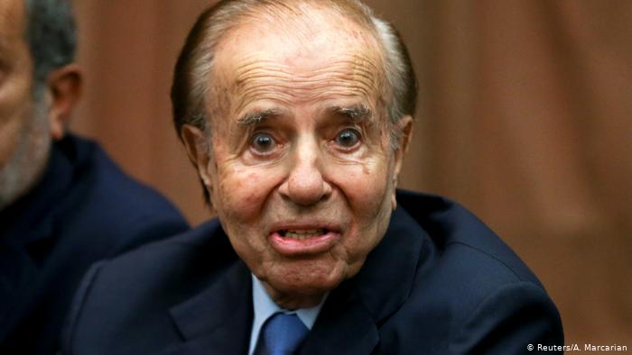 Hospitalizan a expresidente Menem por neumonía en Argentina Hospitalizan a expresidente Menem por neumonía en Argentina