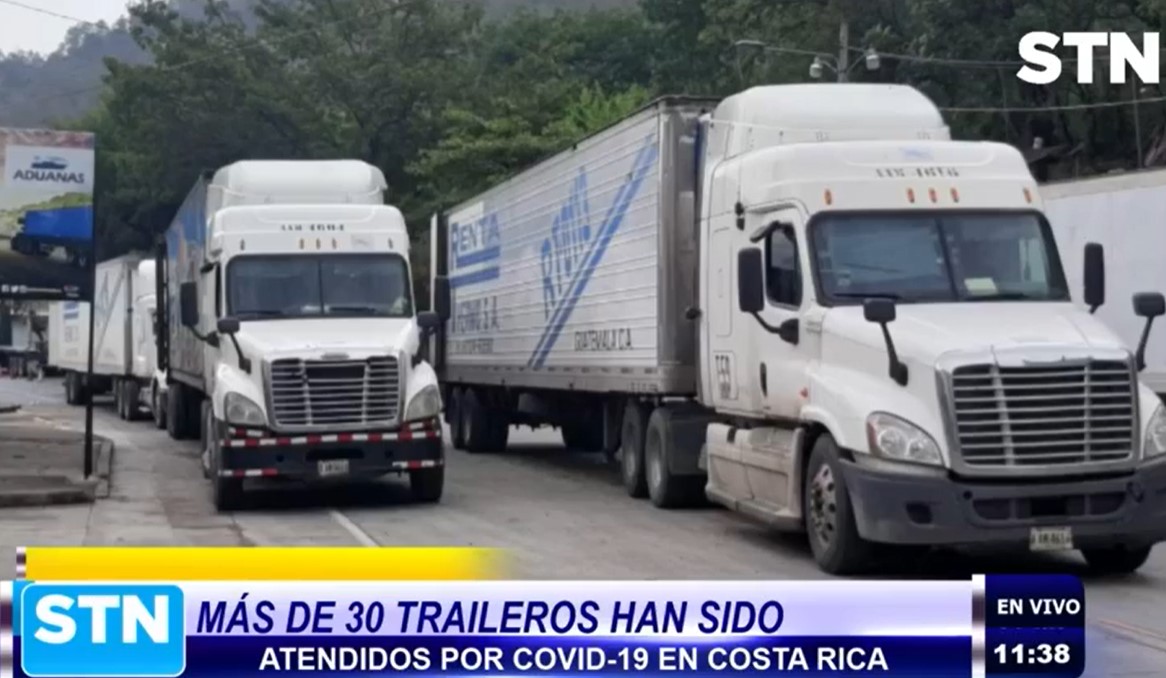 Traileros que eran atendidos por Covid-19 en Costa Rica fueron dados de alta