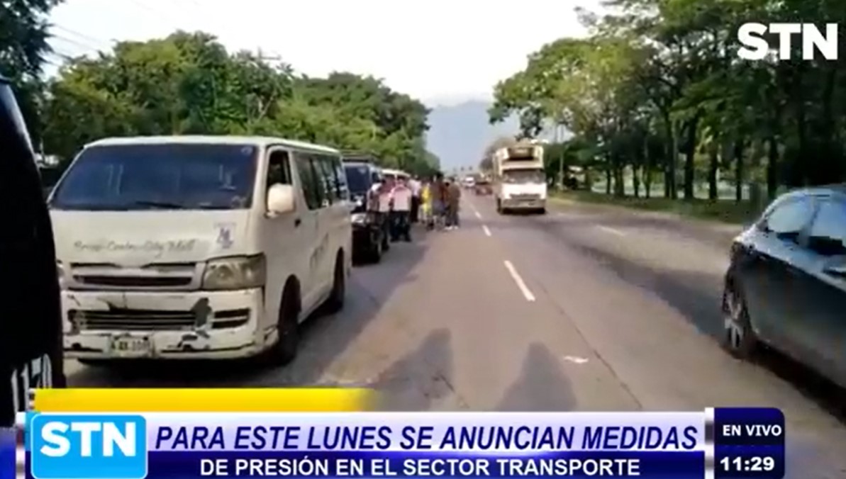 Transportistas en SPS amenazan con tomar acciones fuertes el lunes, sino son escuchados