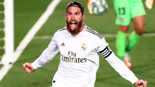 Sergio Ramos conduce al Real Madrid rumbo al título tras derrotar al Getafe Sergio Ramos conduce al Real Madrid rumbo al título tras derrotar al Getafe