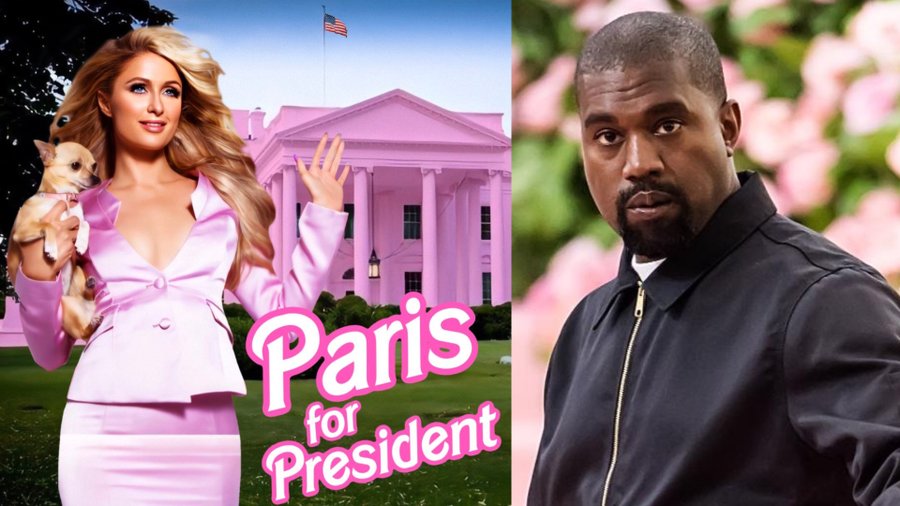 Paris Hilton y Kanye West en busca de la presidencia de Estados Unidos.