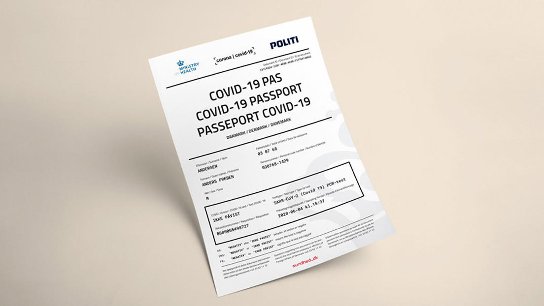 Dinamarca lanza un pasaporte de coronavirus