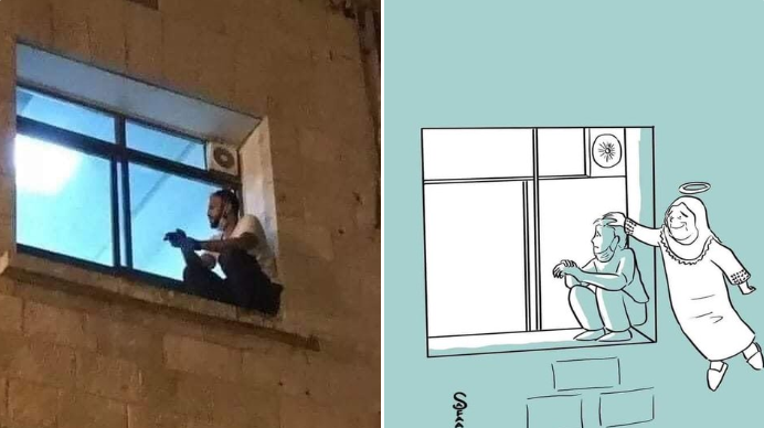 La despedida más triste: trepa cada noche a la ventana de la UCI para ver a su madre hasta que ella murió por covid