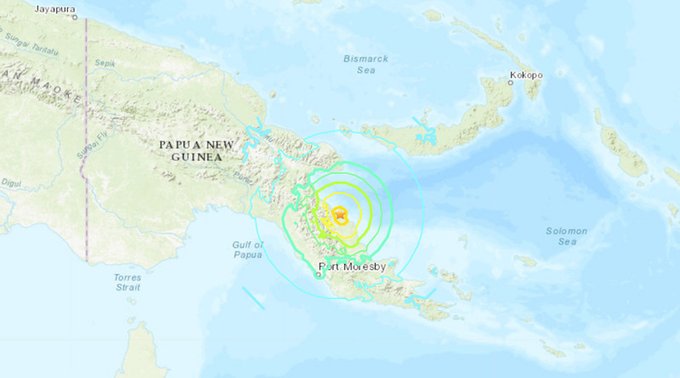 Terremoto de 7,0 sacude las costas de Papúa Nueva Guinea