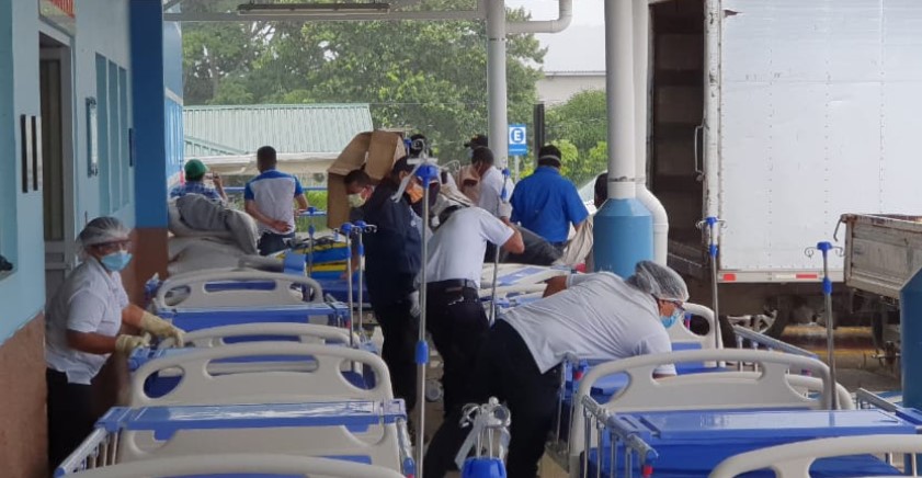 Hospital Juan Manuel Gálvez de Lempira recibe 15 camas hospitalarias Hospital Juan Manuel Gálvez de Lempira recibe 15 camas hospitalarias