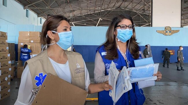 Primera entrega: Honduras recibe compra de L.23 millones en insumos de protección personal 