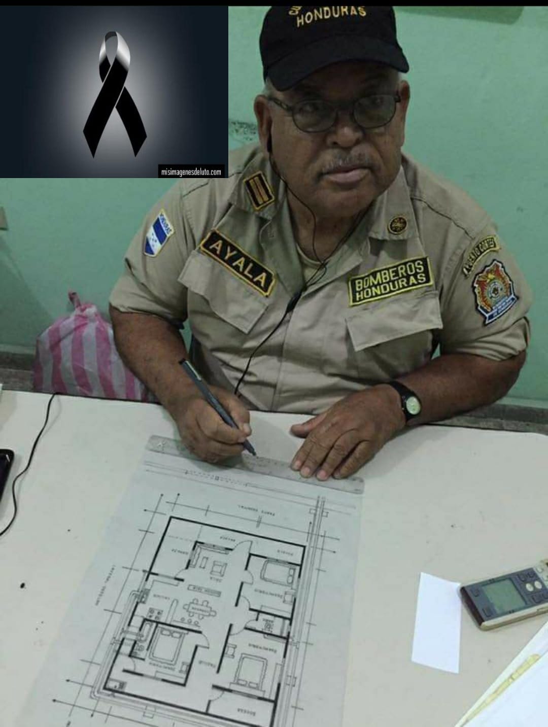 Fallece el Teniente de Bomberos Ramón Ayala Orellana en Puerto Cortés por Covid-19