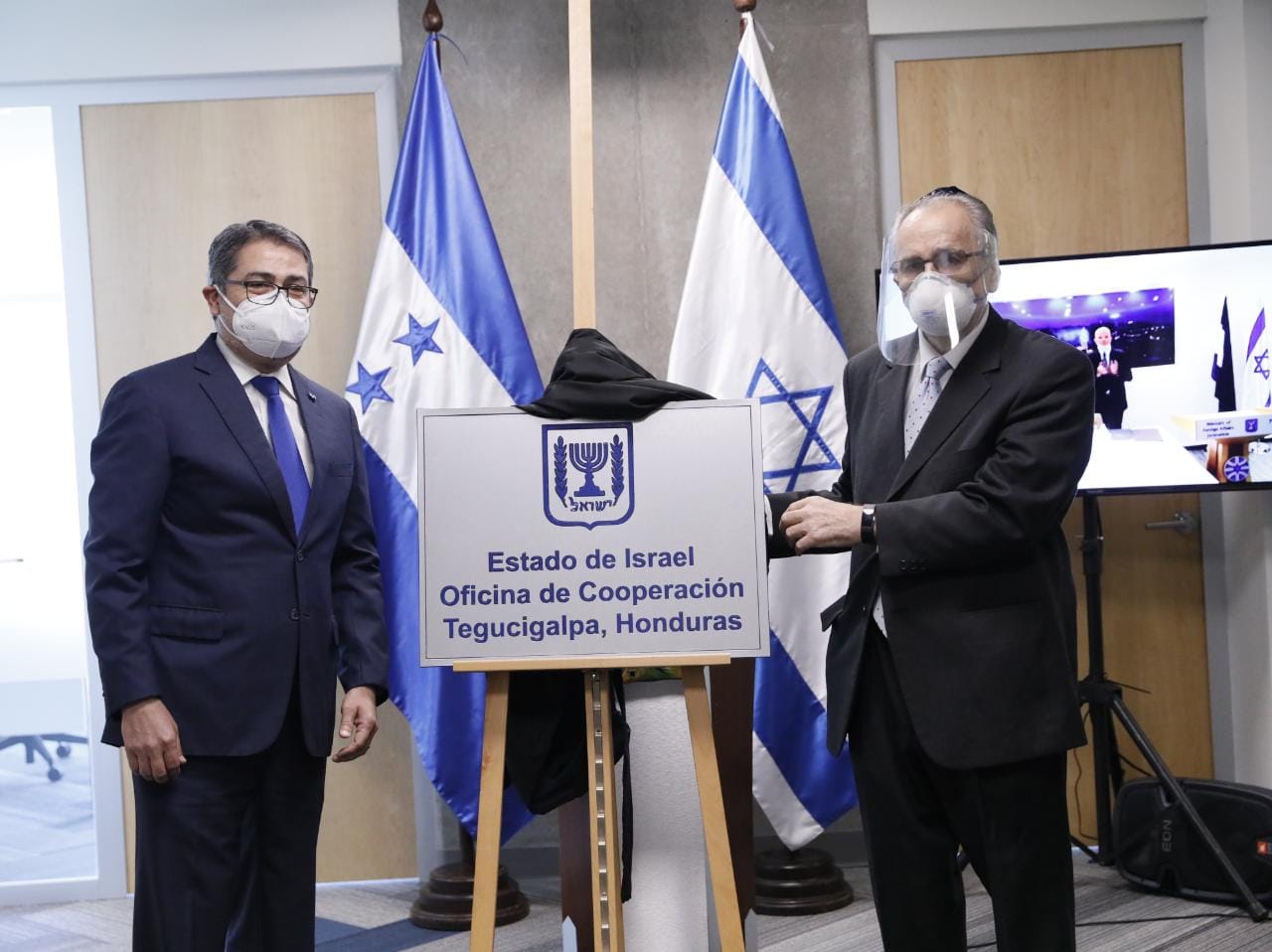 JOH participa en inauguración de la Oficina de Cooperación Israelí en Honduras