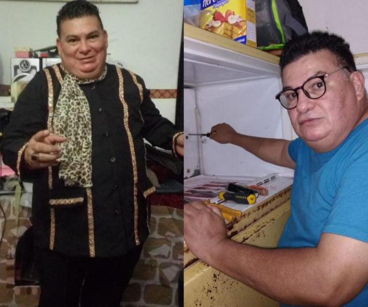 “Juan Gabriel hondureño” pasa de artista a reparador de artículos domésticos “Juan Gabriel hondureño” pasa de artista a reparador de artículos domésticos