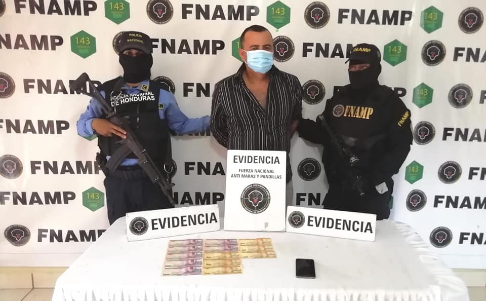 FNAMP captura a supuesto extorsionador en Ojojona