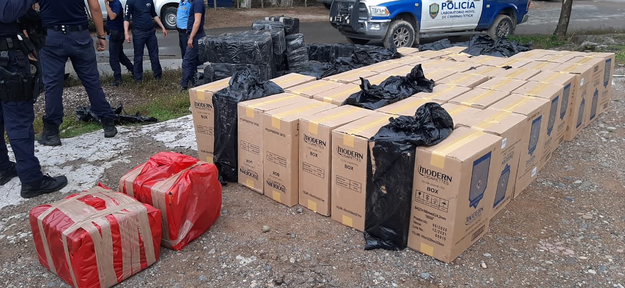 Decomisan más de 55 mil cigarrillos en El Triunfo, Choluteca