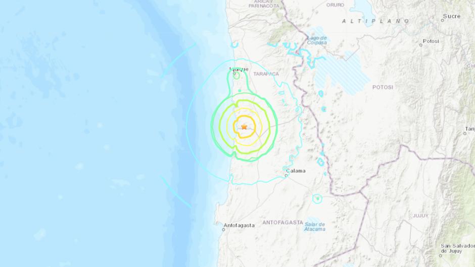 Fuerte sismo sacude el norte de Chile