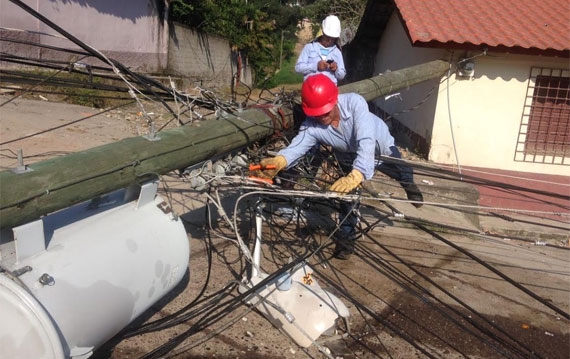 EEH restablece servicios de electricidad a más de 96 mil personas a nivel nacional
