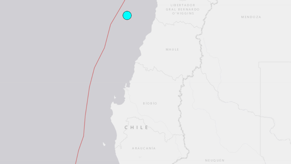 Se registra un sismo de magnitud 6,2 en la zona central de Chile Se registra un sismo de magnitud 6,2 en la zona central de Chile