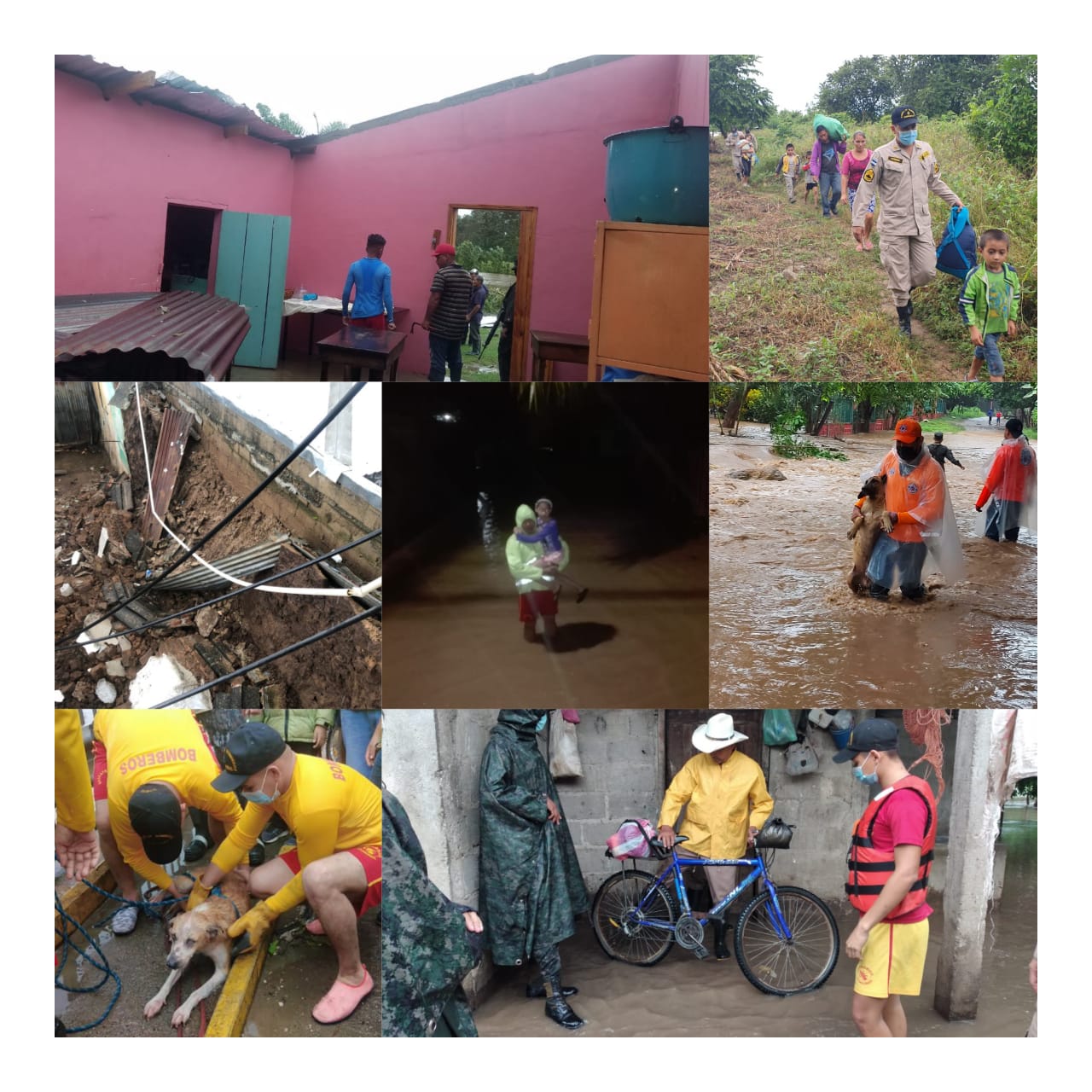 Huracán ETA provoca evacuaciones, inundaciones y destrucción de puentes y carreteras