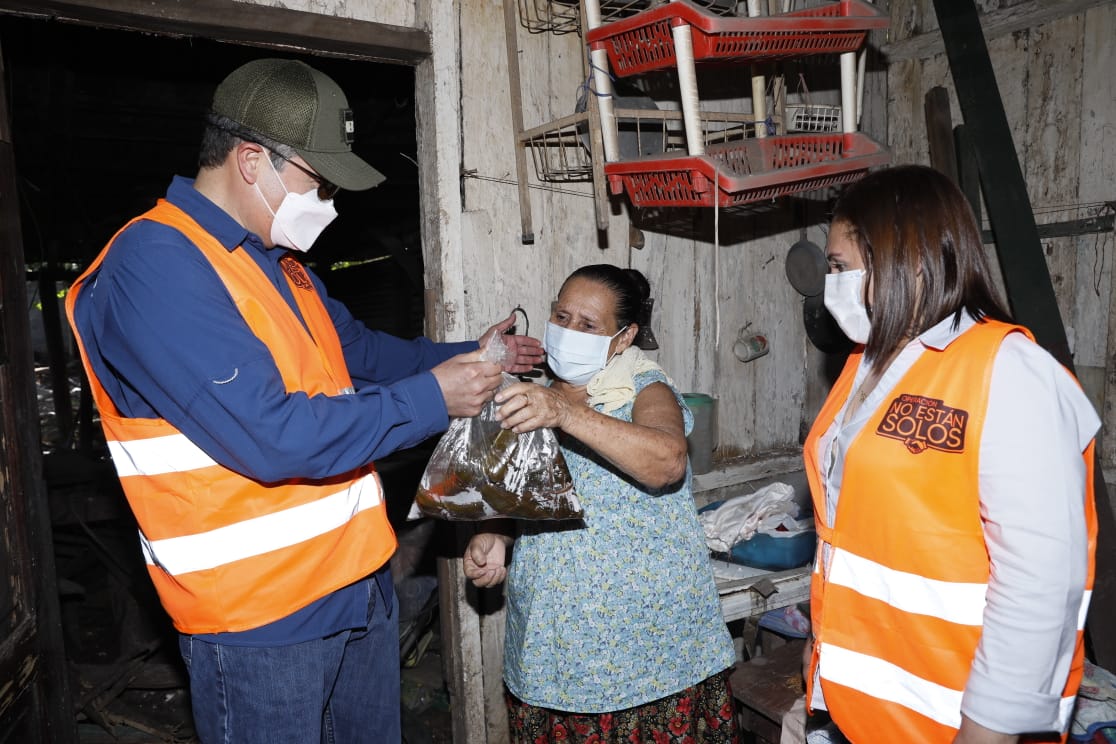 Gobierno prosiguió con entrega de  paquetes de ayuda humanitaria, y 1.2 millones de nacatamales para afectados por las tormentas tropicales