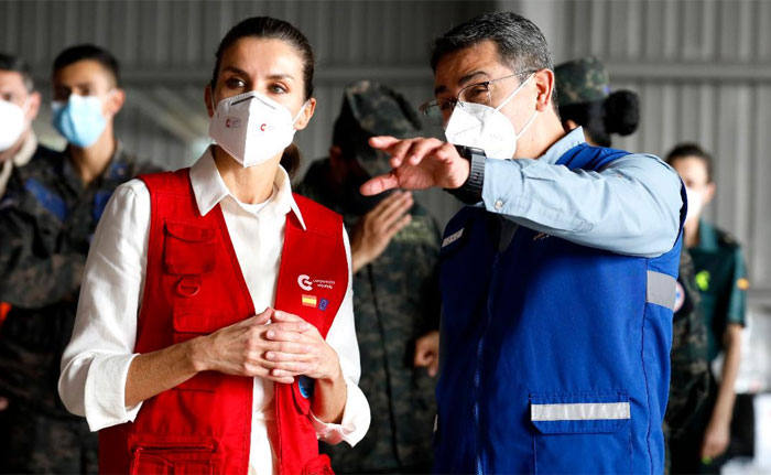 Presidente Hernández a la Reina Letizia: “Su visita es una luz de esperanza en estos momentos tan oscuros que estamos viviendo en el país”