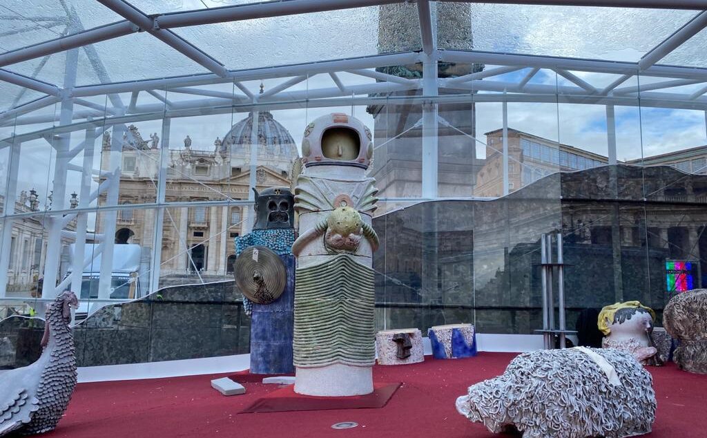 Un astronauta en el «Nacimiento» del Vaticano