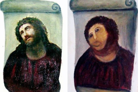 Se recuerdan del «Ecce Homo» restaurado Se recuerdan del «Ecce Homo» restaurado