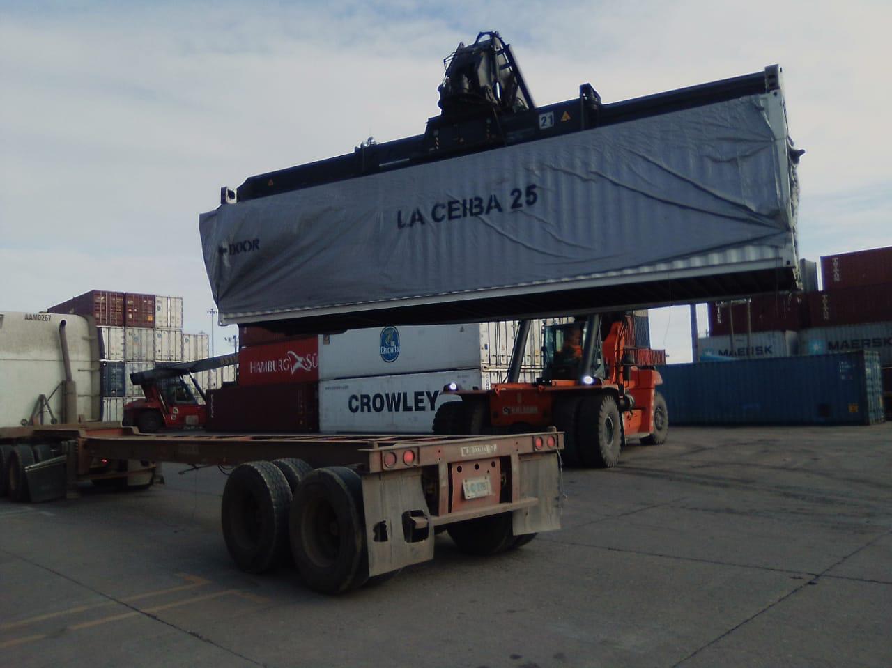 Trasladan 29 unidades del Hospital Modular de Danlí hacia la 105 Brigada de San Pedro Sula en donde se mantendrán en custodia.