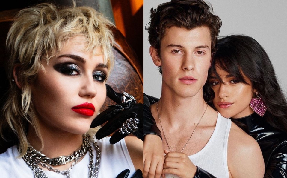 La cantante Miley Cyrus les propone un «Trío» a Shawn Mendes y Camila Cabello