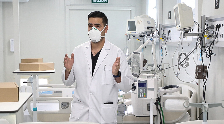 Habilitan hospital móvil en la capital, para pacientes de Covid-19 Habilitan hospital móvil en la capital, para pacientes de Covid-19