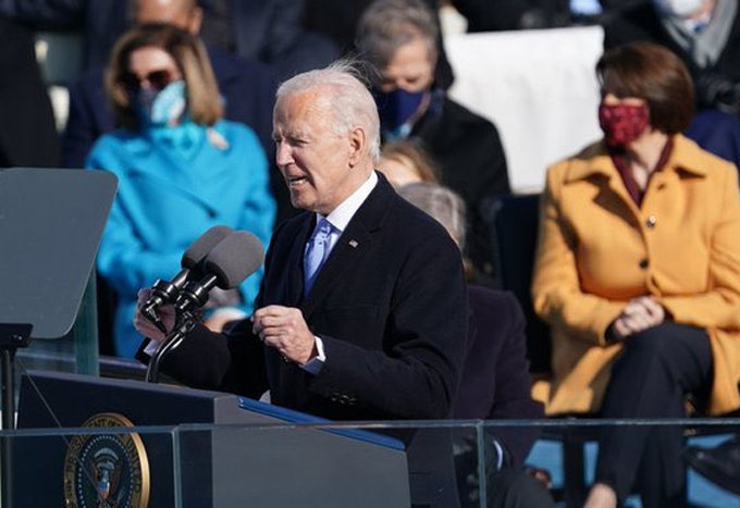 Presidente Biden en su discurso de investidura: «La democracia ha prevalecido» Presidente Biden en su discurso de investidura: «La democracia ha prevalecido»
